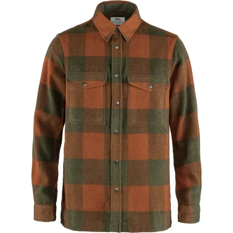 Fjallraven Mens Canada Shirt Autumn Leaf-Laurel Green